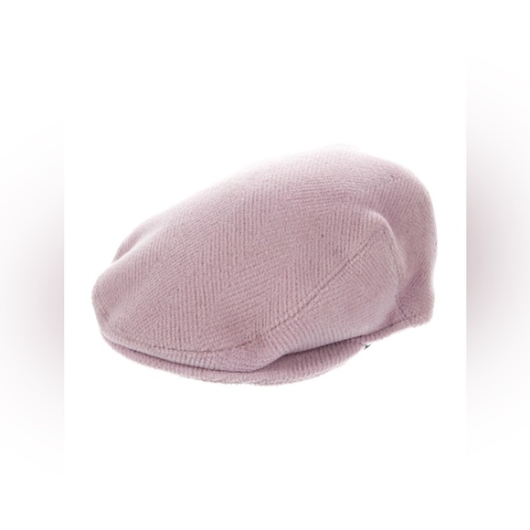 BURBERRY purple wool newsboy cap